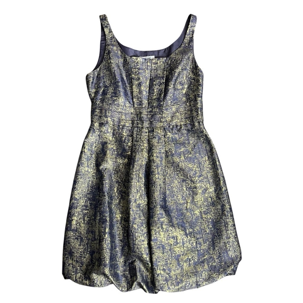 LIKE NEW Moschino Cheap & Chic Blue/Gold Metallic Dress Sz 6